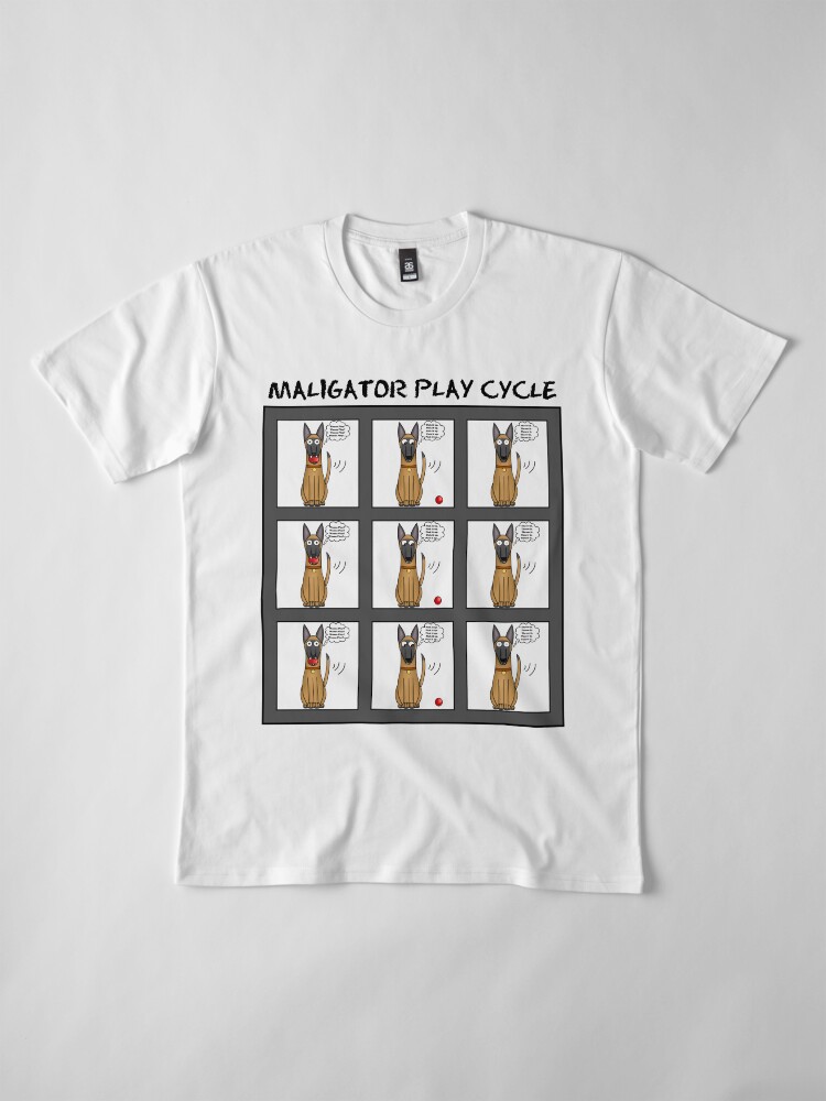 Alternate view of Maligator Play Cycle Premium T-Shirt
