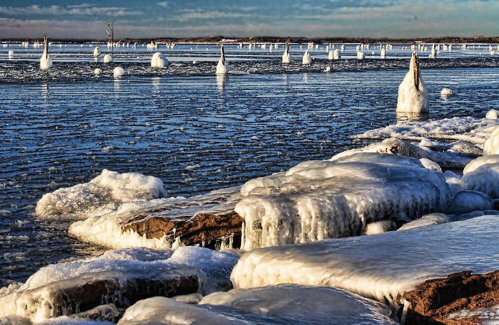 "Icy Lake Eufaula, Oklahoma" by Carolyn Fletcher | Redbubble