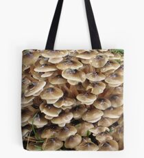 Toadstool village Tote Bag