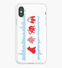 Chicago Flag with Skyline and Teams iPhone Case/Skin