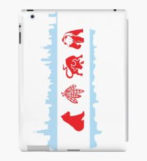 Chicago Flag with Skyline and Teams iPad Case/Skin