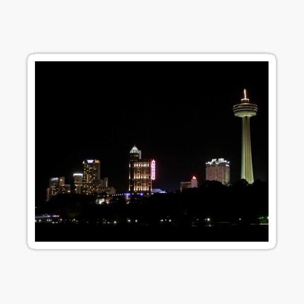 Niagara Skyline Night View Sticker
