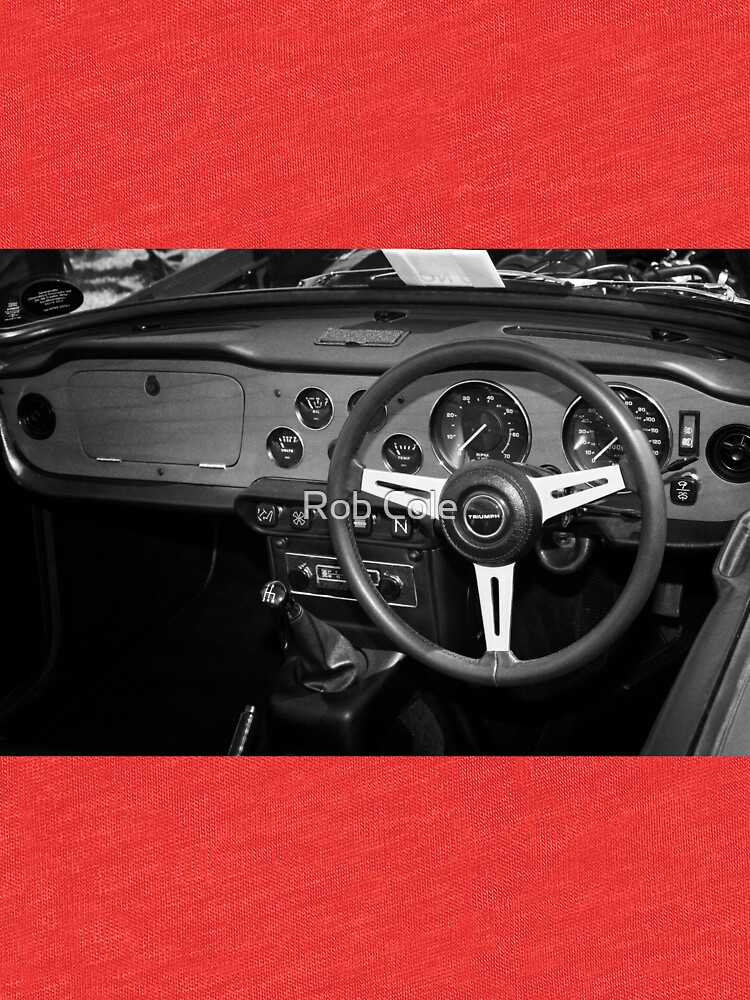 Classic Triumph TR6 Sports Car Interior by robcole