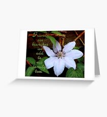 Clematis On Trellis Greeting Card