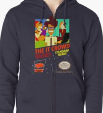 The IT Crowd NES game Zipped Hoodie