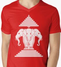 Erawan Lao / Laos Three Headed Elephant Men's V-Neck T-Shirt