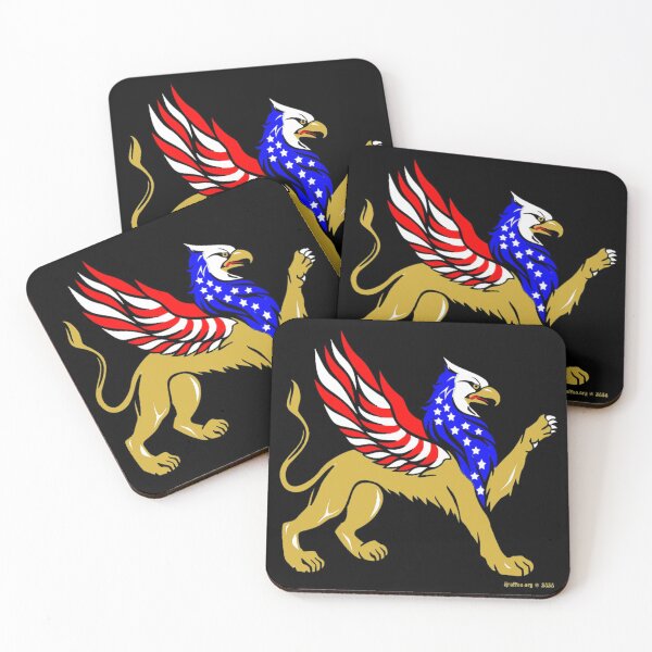 American Griffin Coasters (Set of 4)