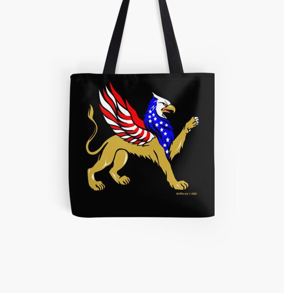 American Griffin All Over Print Tote Bag