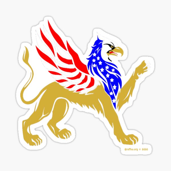 American Griffin Glossy Sticker
