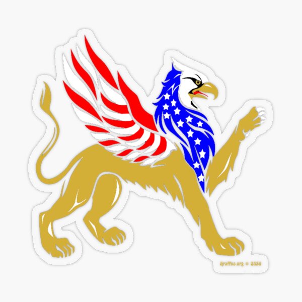 American Griffin Transparent Sticker