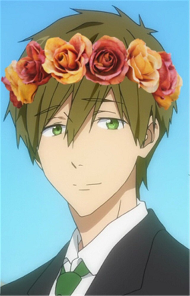 "Free! Makoto flower crown" by animental | Redbubble