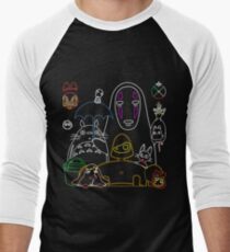Ghibli mix v2 Men's Baseball ¾ T-Shirt
