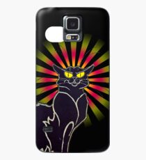 Le Chat Noir Poster iPhone Case Hülle & Klebefolie für Samsung Galaxy