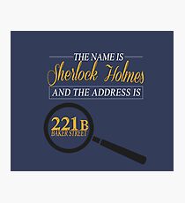 221B Baker Street Photographic Print