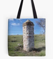 Fence Post at Woolmers in Tasmania Tote Bag