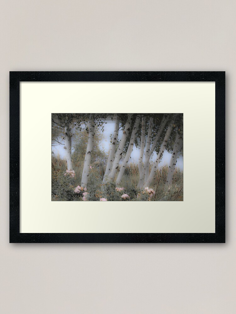 Alternate view of Rose and Birch Framed Art Print