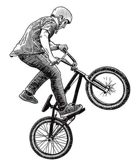 bmx bike drawing