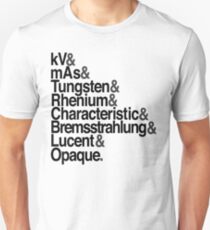 Radiology from-to Helvetica Unisex T-Shirt