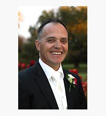 Happy Groom Photographic Print