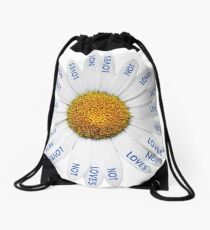 Loves Me? Loves Me Not? Drawstring Bag