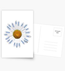 Loves Me? Loves Me Not? Postcards