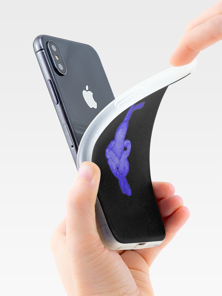 Alternate view of "Indigo Bunny" - phone iPhone Case & Cover