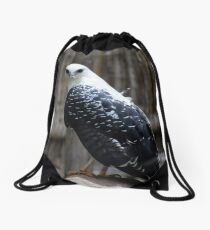 Gray Backed Hawk Drawstring Bag