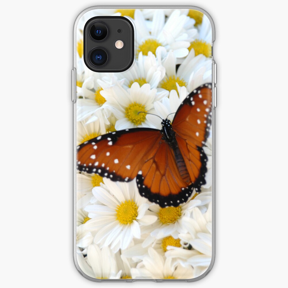 Butterfly on Daisies - iPhone Case iPhone Case & Cover