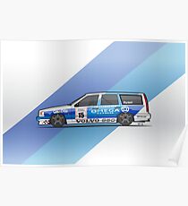 BTCC Volvo 850 TWR Wagon Race Car Poster