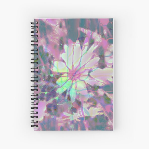 Floral abstraction Spiral Notebook