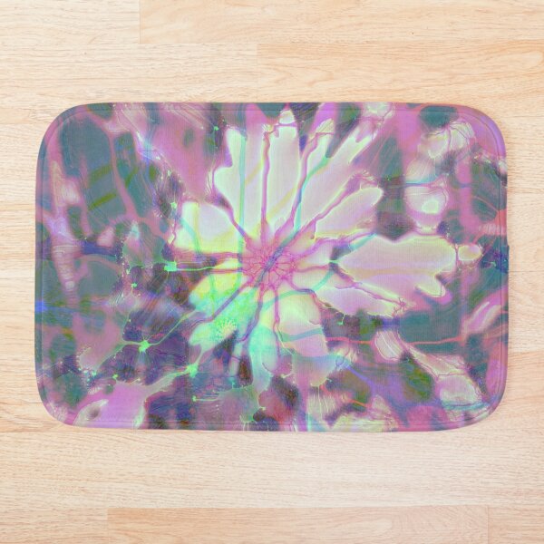 Floral abstraction Bath Mat