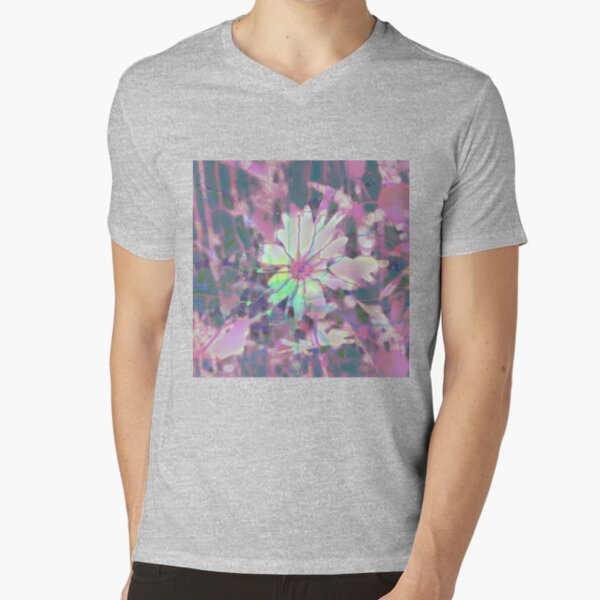 Floral abstraction V-Neck T-Shirt