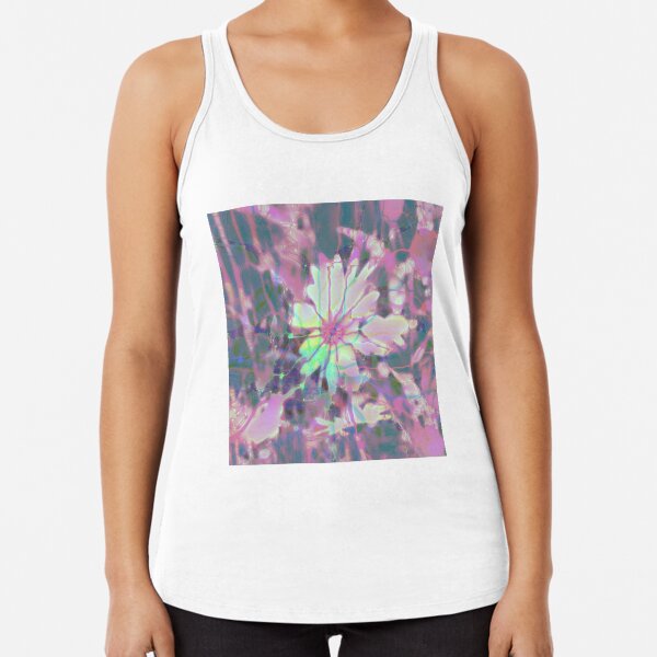 Floral abstraction Racerback Tank Top
