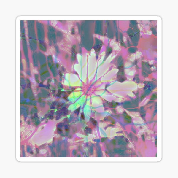 Floral abstraction Glossy Sticker