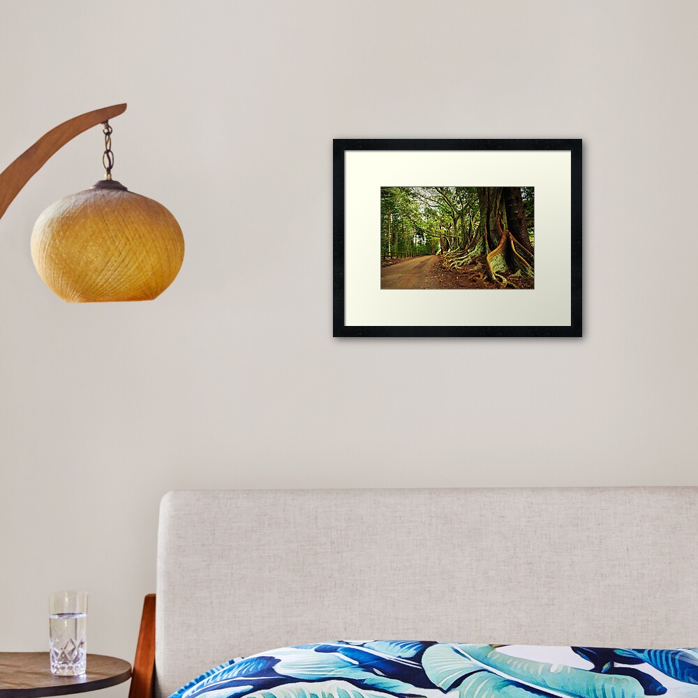 New Farm Road - Norfolk Island Framed Art Print