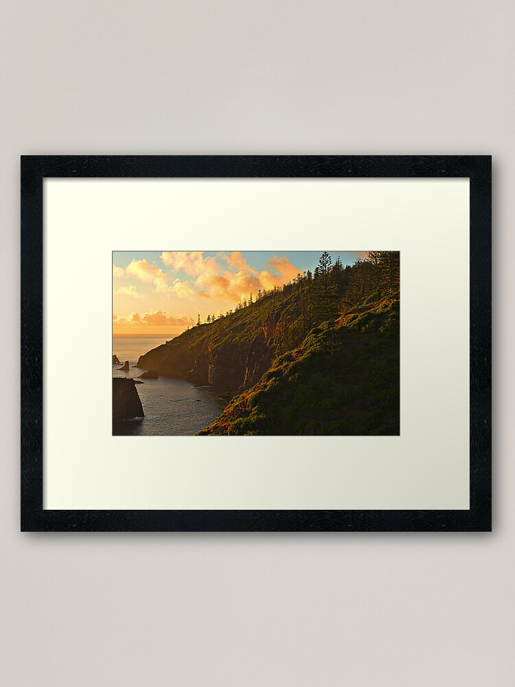 Alternate view of First Light - Norfolk Island Framed Art Print