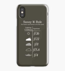 Sunny 16 Rule - White iPhone Case