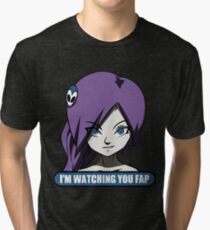 zone tan im waching you fap Tri-blend T-Shirt