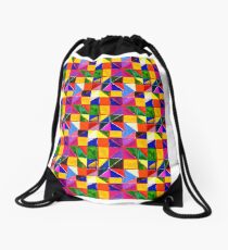 patchwork Drawstring Bag