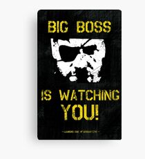 The Phantom Pain Big Boss is Watching You Canvas Print