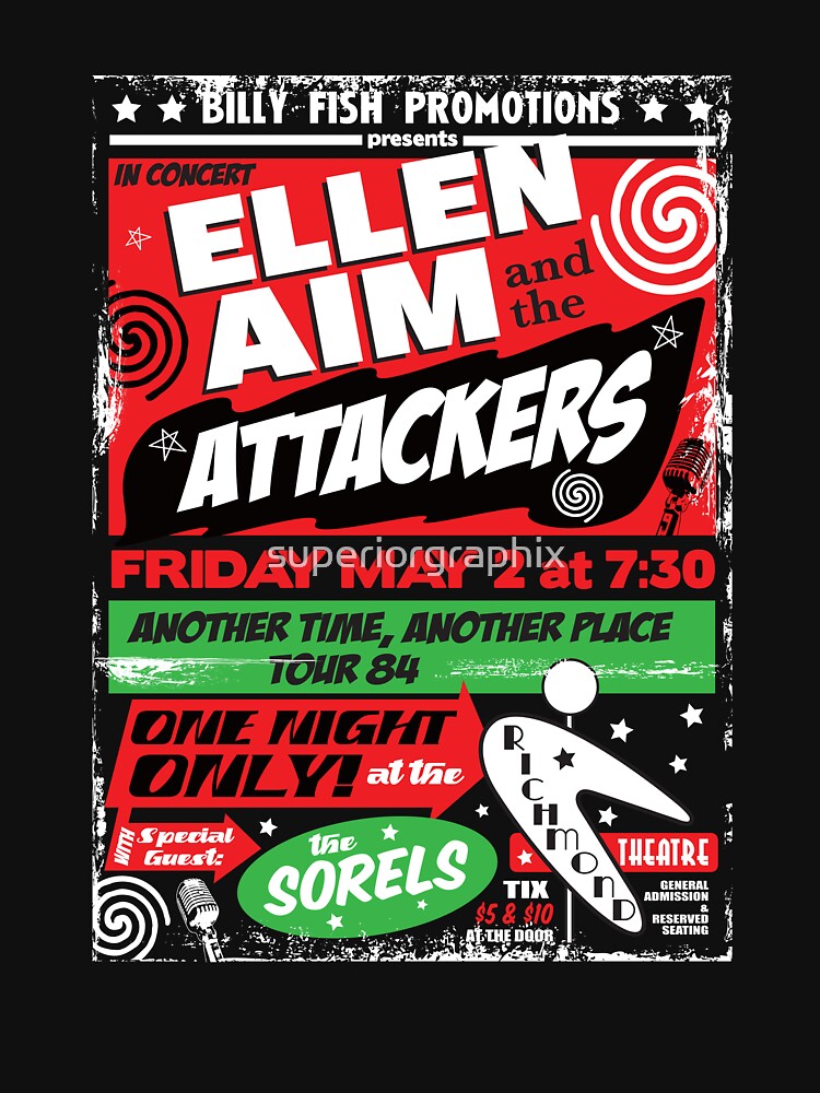 ellen aim and the attackers t shirt