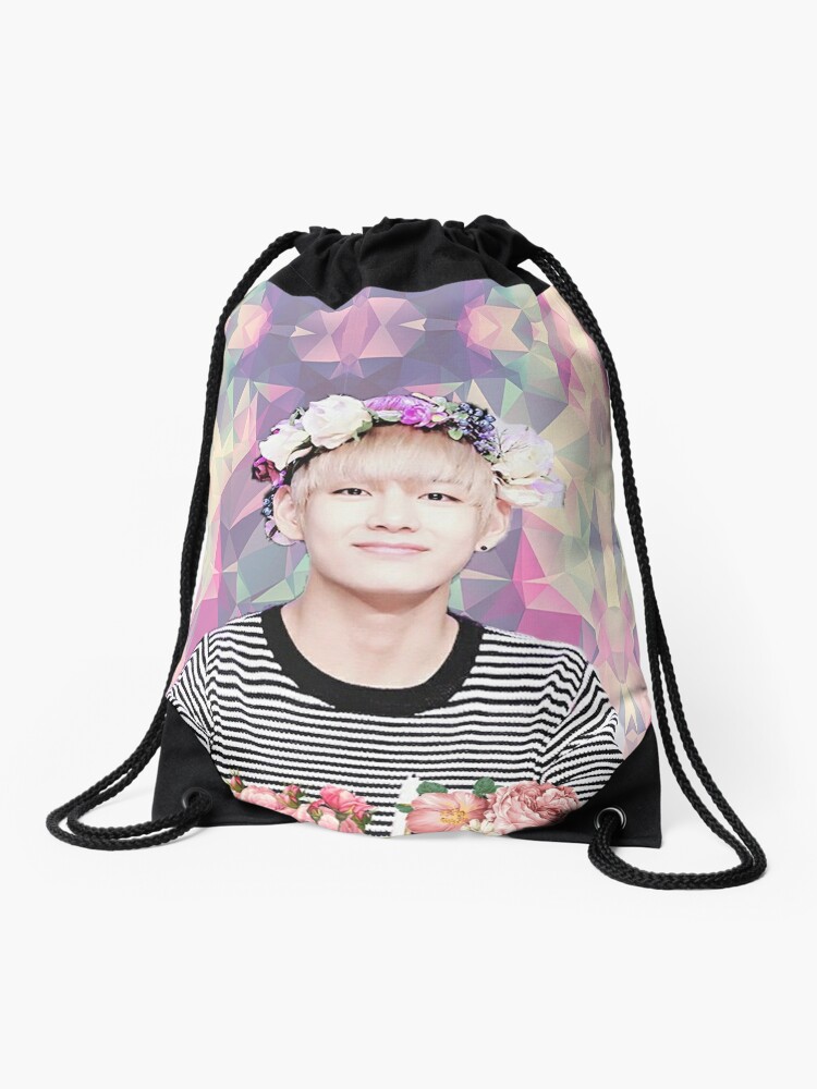 Bts Bangtan Sonyeondan Flower Boy Kim Taehyung Drawstring Bag