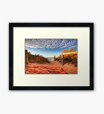 Blue holes beach, Kalbarri Gerahmtes Wandbild