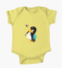 What are you doing, Tux? One Piece - Short Sleeve