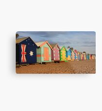 Brighton beach boxes Metal Print