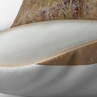 Alternate view of Red grouse Throw Pillow