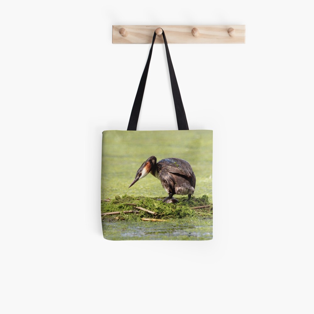 Great crested grebe Tote Bag