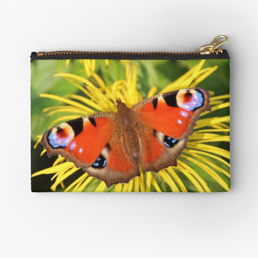 Peacock butterfly Zipper Pouch