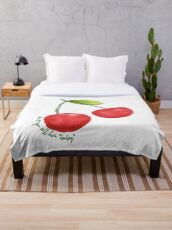 cherry Throw Blanket