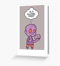 Gluten-free Zombie Greeting Card